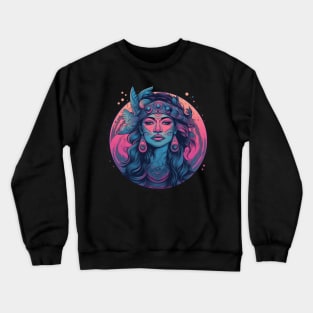 Native Shaman Magic Woman Crewneck Sweatshirt